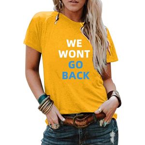 Blusa Yoga venda por atacado-Bloups feminina camisas femininas slogan slogan Direitos de aborto Imprimir moda de moda macio macio pesco