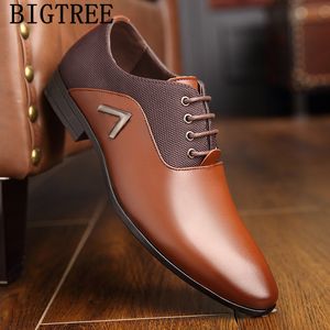 Włoskie buty formalne sukienki męskie buty skórzana sukienka ślubna Man Oxford Buty dla mężczyzn Office Scarpe uomo eleganti laarzen dames 220701