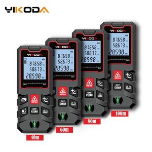 Misuratore di distanza del telemetro laser YIKODA 40M 60M 80M 100M Strumenti di misura del telemetro del nastro laser Strumenti di misurazione Costruisci dispositivo di misura T200603