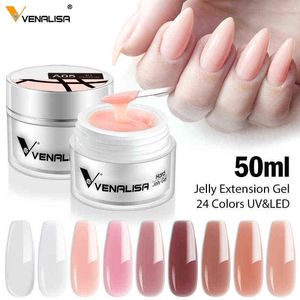 NXY Nagelgel 50 ml Canni Factory Soak Off Thick Jelly Leduv Builder Extend 24 Farben Camouflage Milky White Art Hard Supply 0328