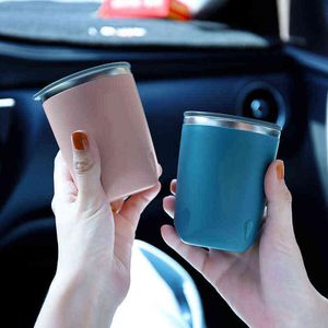 304 Coffee Thermos Cup Ins Small Capacity Color Exquisite Hand Cup Car Cup Portable Mugs Creative Y220511