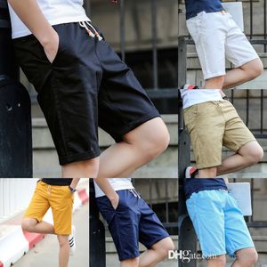 Summer Mens Shorts Cotton Short Pants Trend Casual Loose Beach Shorts With Drawstring Streetwear Style Plus Size Clothes