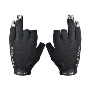 Wrist Support One Pair 3 Cut Fingers Fishing Gloves Water Repellent Sun Protection For Sports