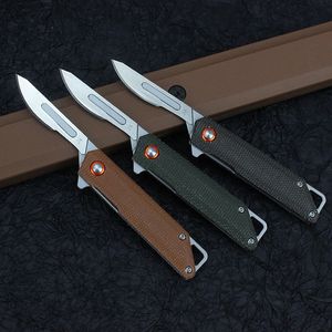 Portachiavi coltello in acciaio al carbonio EDC Cuscinetto mini coltello pieghevole tascabile ad apertura rapida 3 stili Nuovo caldo