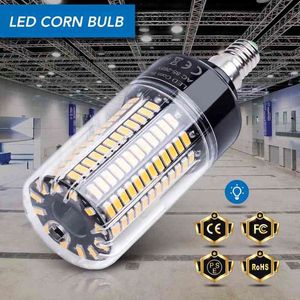 E14 Maisbirne E27 LED-Lampen 220V B22 High Power 28 40 72 108 132 156 189LEDs Lichter SMD 5736 Lampada Led 110V Kein Flimmern 85-265V H220428