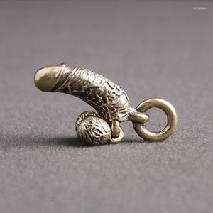 Keychains Creative mässing Male Penis Pendant Keychain Fun Simulation Chick Personality Mini Genitals Car Miri22