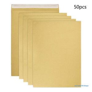 Gift Wrap Envelope 50Pcs File Holder Storage Packets 9.01x12.75in 100 Sheets Capacity Self-adhesive For Office School SupplyGift