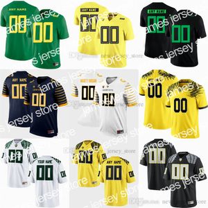 2022 2022 Custom Oregon Ducks College Football Wear Jersey Любое название номера сшита NCAA 24 Kenjon Barner 9 Legarrette Blount 47 Kiko Alonso 9 Arik