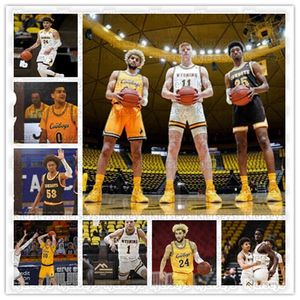 Sj98 YOUTH Wyoming Cowboy 2021 Marcus Williams Hunter Thompson Kenny Foster Kwane Marble II Graham Ike Xavier DuSell College Basketball Jersey