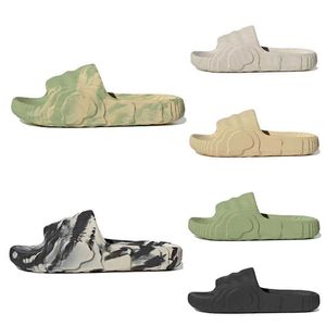 2020 Adilette 22 Slowers Slajdy Slajdy Designer Sandały męskie damskie szary pustyni piasek magiczne luksusowe buty pantofle flip flops platforma platforma