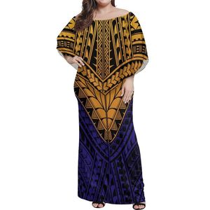 サモア部族のドレストレンディなOEM/ODMトップ品質サモア居心地の良いストリートウェア女性のためのゆるい女性ドレス220615