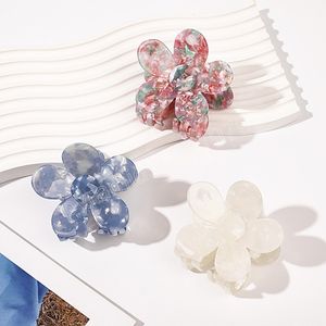 Korea Acetate Flower Shape Hair Claw Clip for Women Girls Barrette Hair Claws Ponytail Hairpins Headwear Accessories