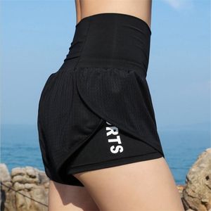 Sexy Women's Sports High Waist Shorts Athletic Gym Workout Fitness Leggings Breathable exercise Yoga shorts for ladies T200412