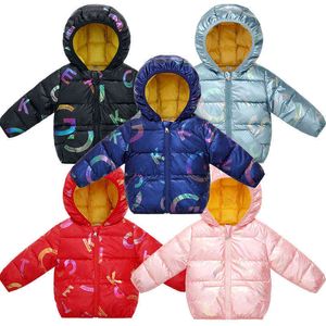 Fashion Boys Down Parka Capispalla Winter Girls Giacche per bambini Giacche Warm Snowsuit 2-6 anni Bambini Maglioni spessi Giacca J220718