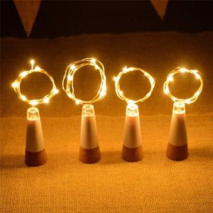 Strings LED Rechargeable Wine Bottle Lights Cork USB Copper Wire Fairy String For DIY Party Christmas Wedding HolidayLED