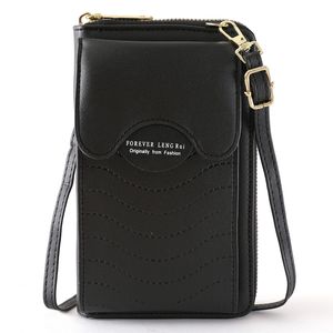 HBP Purse Wallet Zipper Bags Women's Wallets Leather Card Holder Pocket Long Women Bag Coin Purses Black