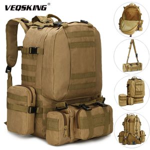 25-50L Tactical Backpacks Men's Military Hiking Trekking Travel Sport Bag Outdoor Climbing 220512