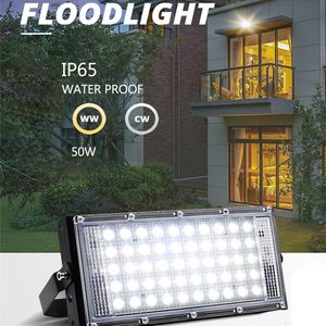50W LED Floodlight IP65 Waterproof AC 220V Outdoor Spotlight for Garden Indoor Landscape Street
