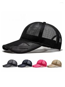 Boll Caps Big Bone Man Oversize Trucker Cool Sun Hats Kvinnor Plus Size Hollow Out Baseball M 56-60cm L 60-65cmball