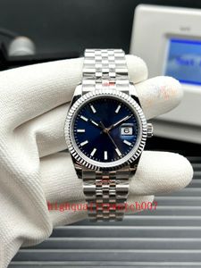 nuova versione orologi Mens quadrante blu vetro zaffiro 42mm oro bianco 18 carati cinturino in acciaio inossidabile bp 2813 movimento 126334 orologi da uomo automatici di alta qualità