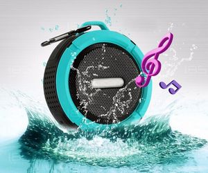 C6 Altoparlante portatile impermeabile Ventosa esterna Mini Audio Cellulare Subwoofer per auto Piccoli altoparlanti