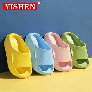 Yishen Childrens Slippers Summer Summer Beach Shoes for Boys Girls Antist Atts Bathroom Kids Slippers Soft Baby Shoes 220621