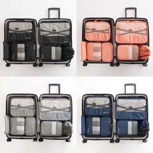 Packing Cubes Organizer Storage Bag For Travel Accessories Packing Organizer Bags For Clothing Underwear Shoes Cosmetics 7pcs 1275 D3