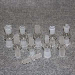 10 Styles Glass Adapter 7cm Hookah Bowl Adaptor 14mm-14mm 18-18mm Female 14-18mm male glass bong water pipe oil rig