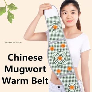 Belts 2022 Fashion Wormwood Self Heating Belt Chinese Mugwort Menstrual Period Warm Waist Abdomen Stomach Cold Spring Winter Unisex