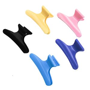 12Pcs Fashion Plastic Black Hairdressing Tool Butterfly Hair Claw Salon Section Clip Clamps