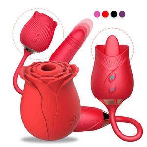 NXY Vibrators Hot Selling Rose Flower Shaped Sex Adult Toy Vibrator for Women 0411