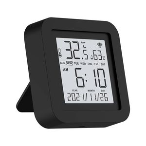 Smart Home Control WiFi temperatuur en vochtigheidssensor indoor hygrometermometer met LCD display werk Alexa Google