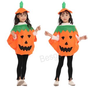 Cadılar Bayramı Kabak Giyim Seti Yetişkin Çocuklar Kabak Kıyafetleri Hallowmas Partisi Cosplay Kostümleri Festival Tote Pumpkins Bag BH7066 TYJ