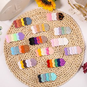 Baby Girls Glitter Heart-shape Barrettes Kids Love Rainbow Candy Color Hairclips BB Clip for Children Cute Hair Accessories