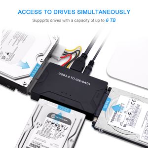 Wholesale sata usb converter resale online - CHIPAL SATA to USB IDE Adapter All in one USB Sata Cable for Hard Disk Drive HDD SSD USB Converter IDE SATA