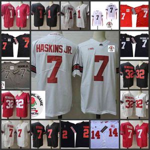 XFLSP Dwayne Haskins Jr. Jersey College Ohio State Buckeyes Stitched Football Haskins Jerseys 1 Justin Fields 2 Chase Young 33 Master Teague 14 K.