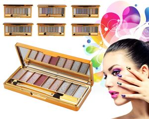 Professional 9 cores Diamond Diamond brilhante maquiagem de maquiagem Super maquiagem Set Flash Glitter Slow Shadot Palette com pincel