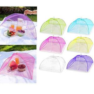 1pc PCS Pop-Up Scepl Screen Food Cover Tent Reusablapsible Anti Fly Mosquitoes зонтик пищевого покрытия.