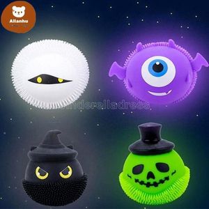 3-7 days delivery Favor Decompression Fidget toy Glowing Halloween little devil pinch music ball spoof to vent adult toys factory wholesale FY2896 SSR