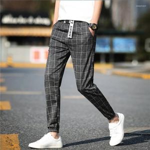 Calças xadrezes homens casuais machos/mulheres treinando broek mannen retro harajuku estilo esportivo selvagem hip hop corredores