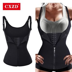 CXZD Women Trainer Push Up Up Bedding Bodel Body Shaper Cincher Cincher Corset Zipper colete Plus Size S4XL Shaperwear 220615