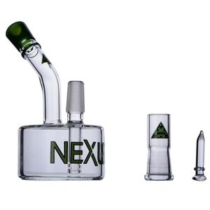 Nexus Glass Bong Hookahsオイルタイヤパーコレーター水ボング蒸気バブラーリグパイプ14mmジョイント