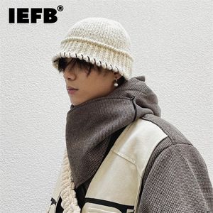 IEFB Koreaans Design Lock Hem Big Head Kinting Bucket Hats voor mannen en vrouwen Lente en Winter Green Hats 9y9768 220531
