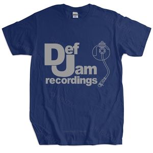 Męskie letnie bawełniane tshirt luźne topy def Jam nagra