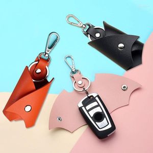 Keychains Moda PU couro de couro de carro de batente BACA TENAS DE CAPA DE PROTEÇÃO RINGS PARA MÍRIES HOMENS ANTI-LOST ACESSÓRIOS ENEK22