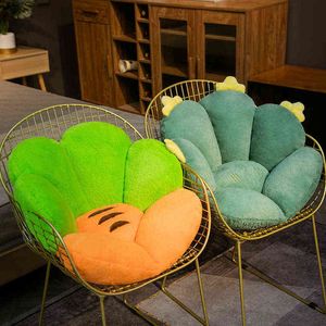 Kawaii Root Strawberry Cactus Pineapple Plush Cushion Filled Seat Sofa Indoor Floor Mat Home Chair Decor Gift J220704