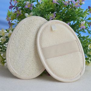 Yumuşak pul pul Dolduring Natural Loofah Sünger Strap Bath Tapı Tapı Duş Masaj İnatçı Fırçası Cilt Gövdesi Banyo Spa Yıkama Aksesuarları C0614G12