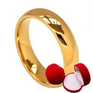 男性用のgl薬黄色の結婚指輪ボックス24kの金色の金メッキと結婚する花嫁パーティージュエリーアクセサリー男性リング258z