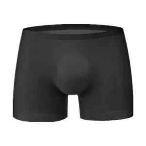 Unterhosen Sexy Homosexuell Unterwäsche Herren Boxershorts Transparente Eisseide Höschen Mann Solide Nahtlose 3D-Beutel Männlich Fast Dry BoxersUnderpant