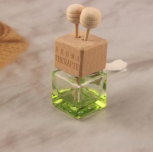 Wood Stick Essential Oils Diffusers Air Conditioner Vent Clips Car Perfume Bottle Clip Automobile Air Freshener Glass Bottles Cars Decoration SN4364